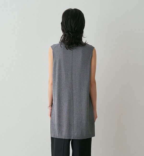 qualite「【接触冷感・セットアップ対応】レーヨンストレッチニットチュニック」|ワンピース|