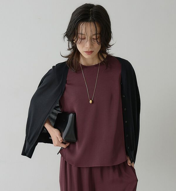 qualite「テンセルウールカシュクールカーディガン」|カーディガン|