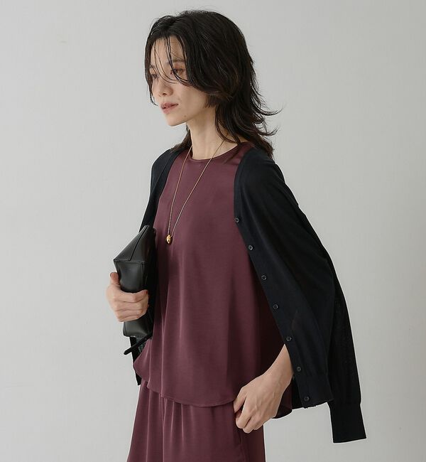 qualite「テンセルウールカシュクールカーディガン」|カーディガン|