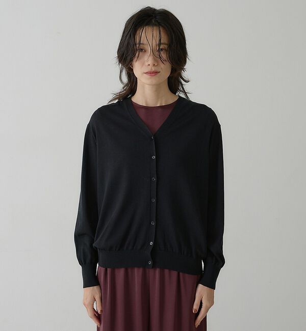 qualite「テンセルウールカシュクールカーディガン」|カーディガン|