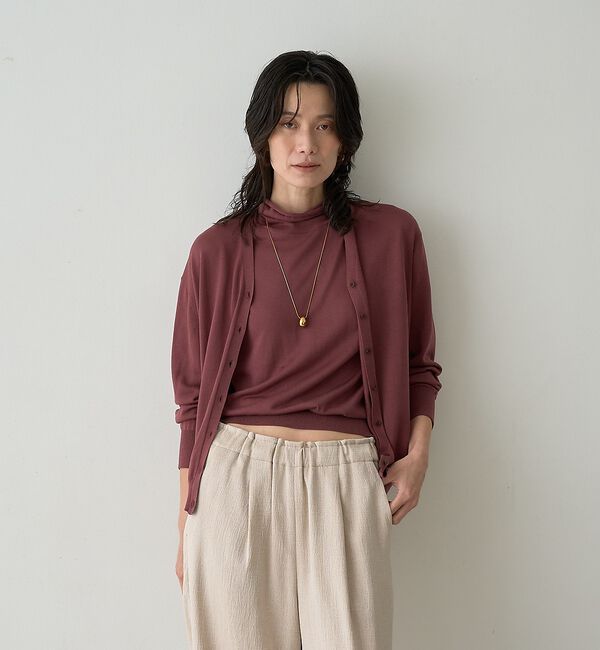 qualite「テンセルウールカシュクールカーディガン」|カーディガン|