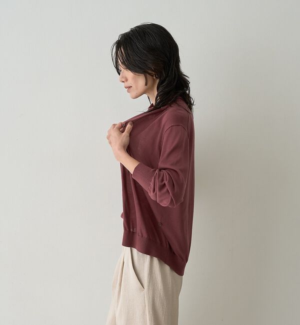 qualite「テンセルウールカシュクールカーディガン」|カーディガン|