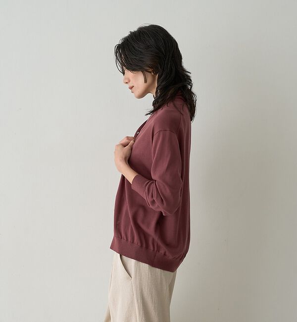 qualite「テンセルウールカシュクールカーディガン」|カーディガン|