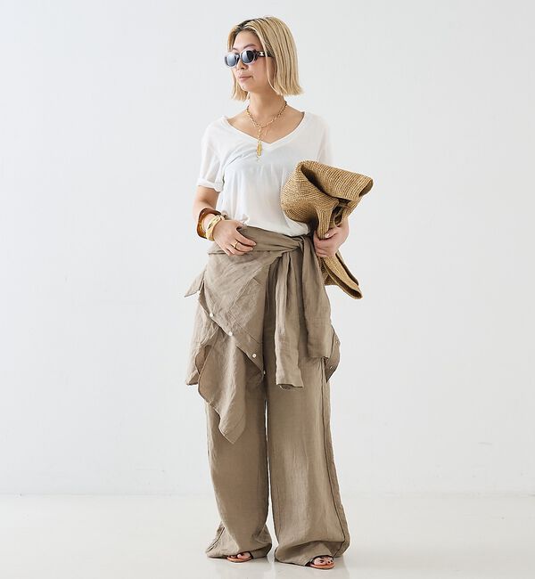 The Store by C' 「【COCUCA】Vネックカットプルオーバー」|Tシャツ・カットソー|