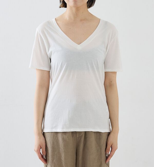 The Store by C' 「【COCUCA】Vネックカットプルオーバー」|Tシャツ・カットソー|