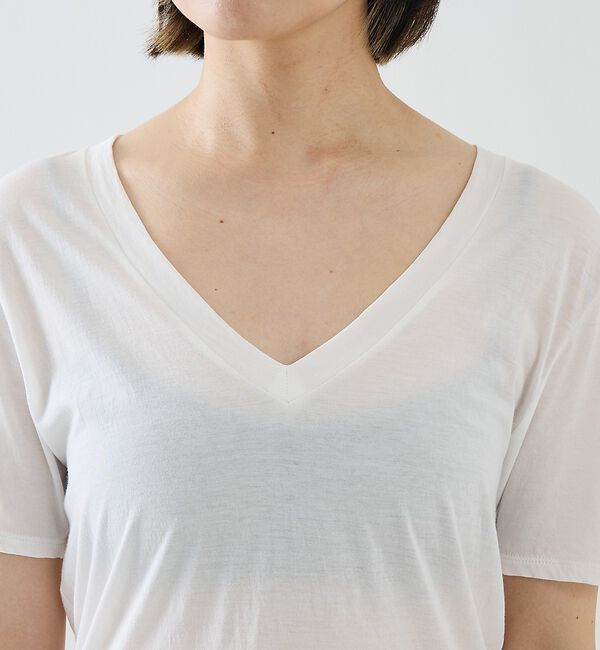 The Store by C' 「【COCUCA】Vネックカットプルオーバー」|Tシャツ・カットソー|