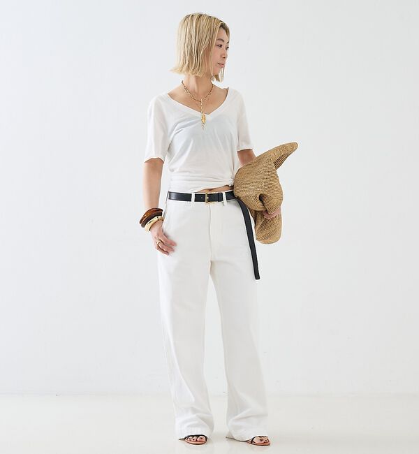 The Store by C' 「【COCUCA】Vネックカットプルオーバー」|Tシャツ・カットソー|