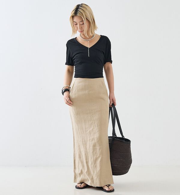 The Store by C' 「【COCUCA】Vネックカットプルオーバー」|Tシャツ・カットソー|