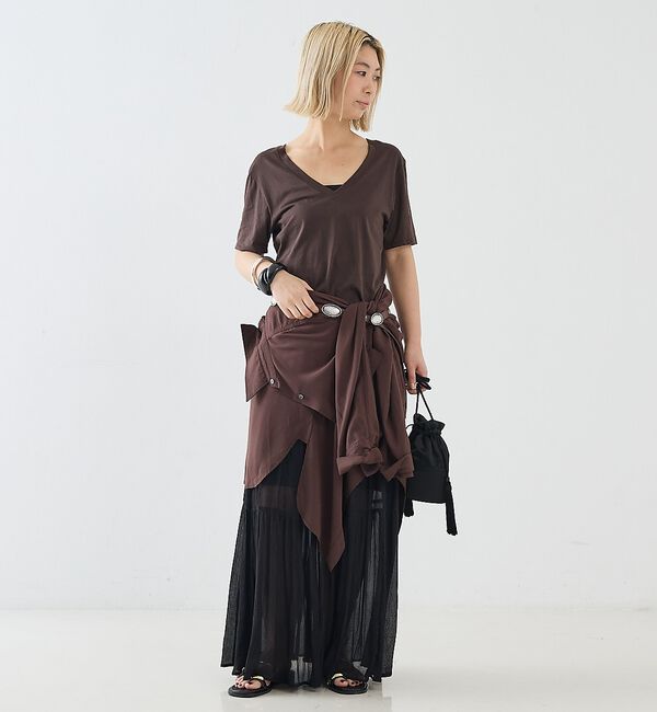 The Store by C' 「【COCUCA】Vネックカットプルオーバー」|Tシャツ・カットソー|
