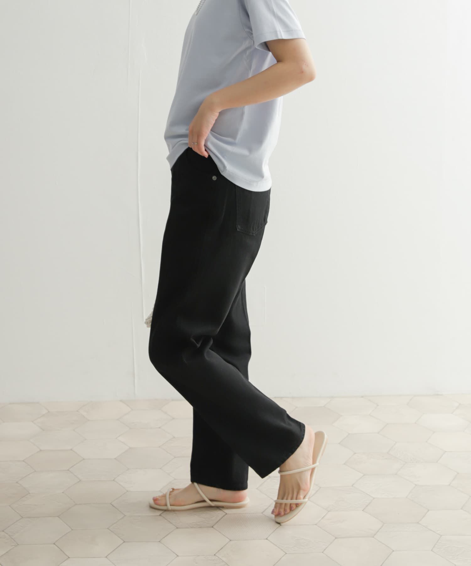 URBAN RESEARCH DOORS「ハイライズデニムパンツ」|デニム|
