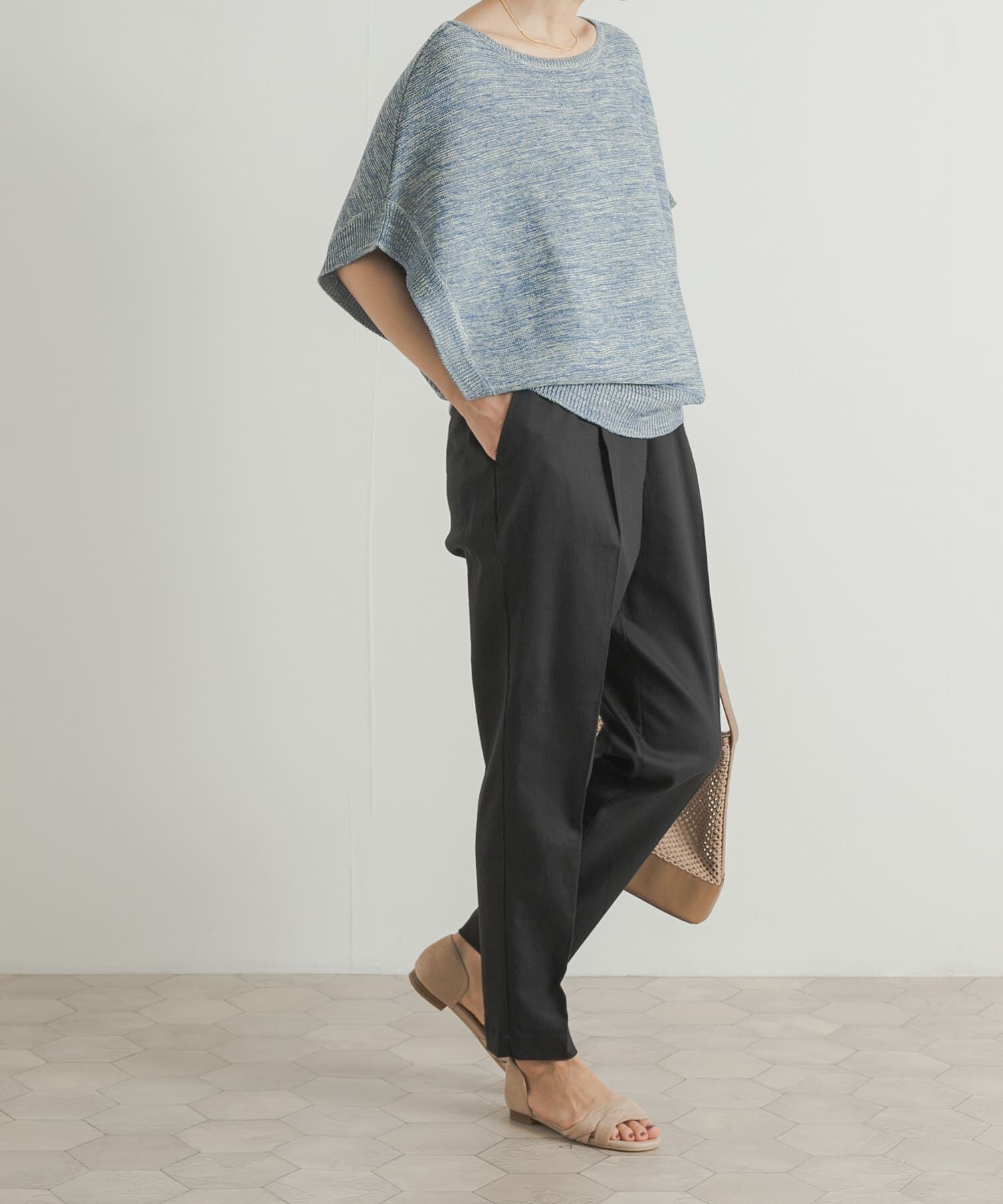 URBAN RESEARCH DOORS「リネン混テーパードイージーパンツ」|その他|