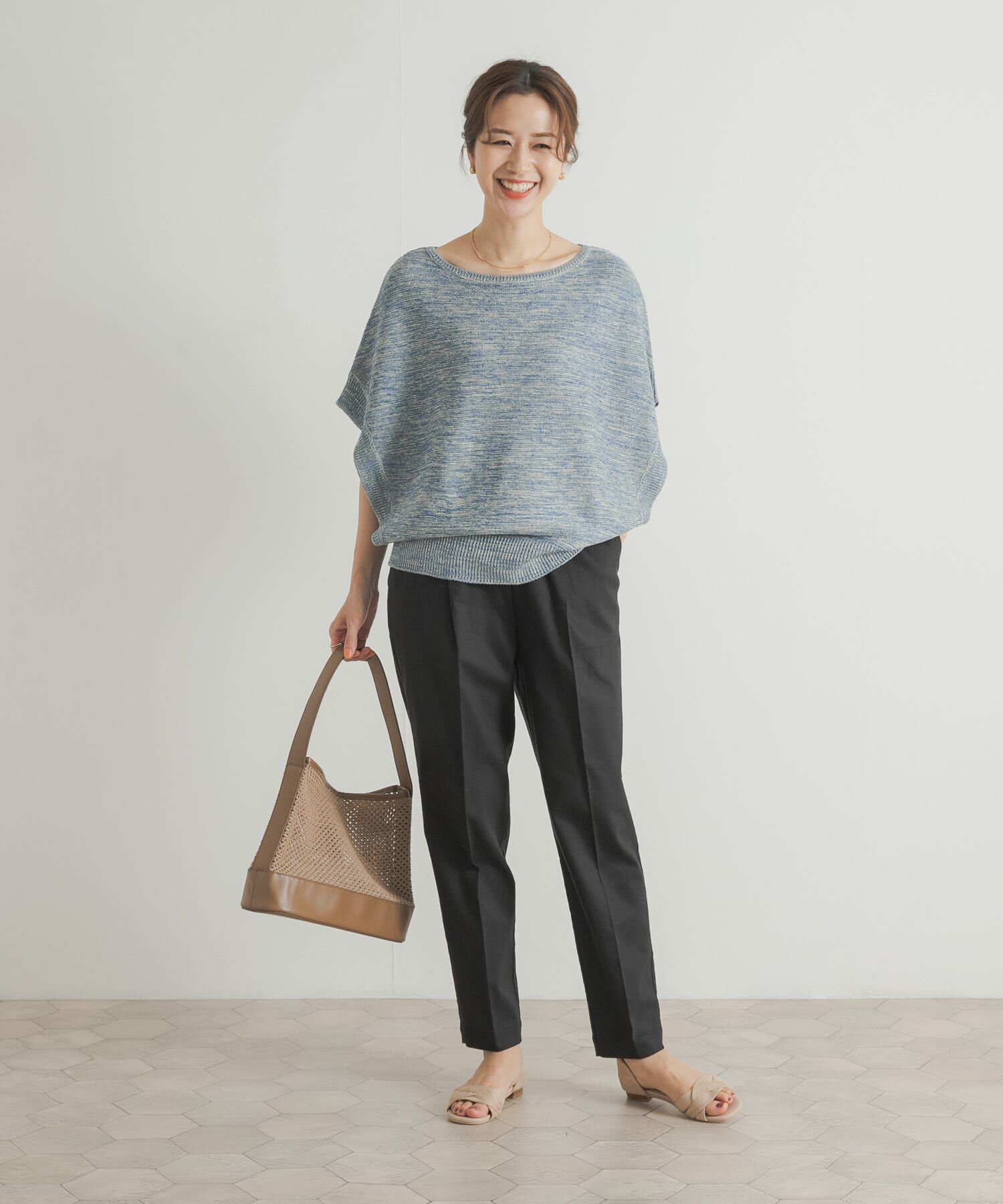 URBAN RESEARCH DOORS「リネン混テーパードイージーパンツ」|その他|