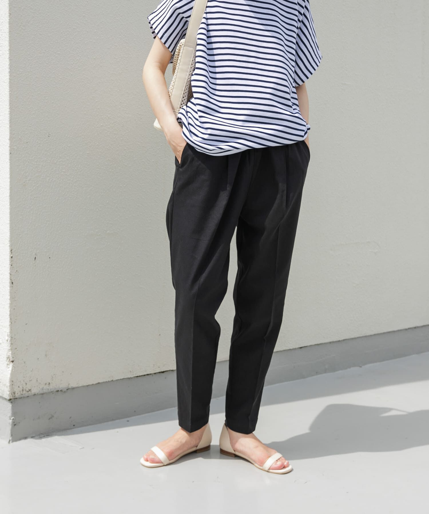 URBAN RESEARCH DOORS「リネン混テーパードイージーパンツ」|その他|