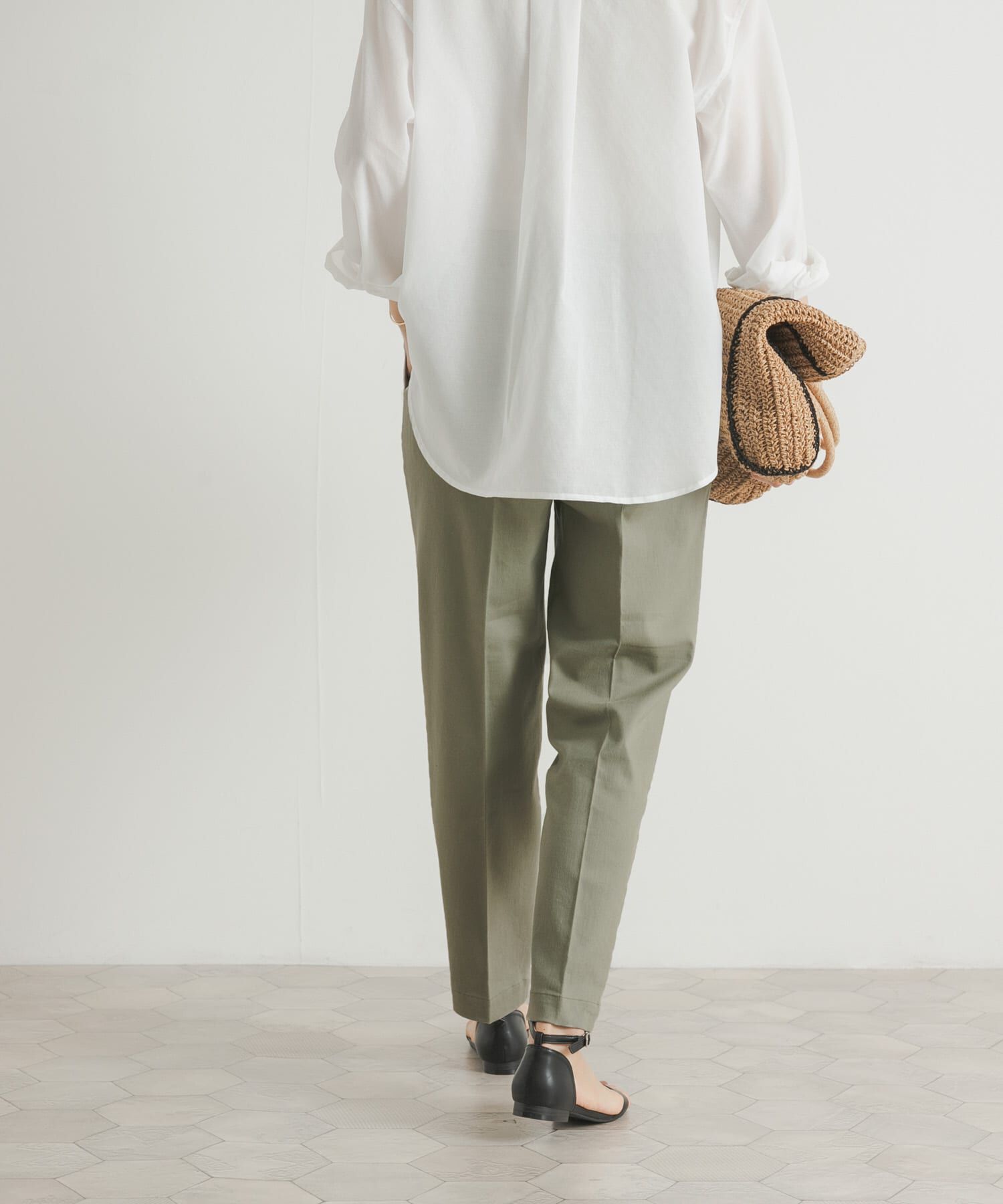 URBAN RESEARCH DOORS「リネン混テーパードイージーパンツ」|その他|