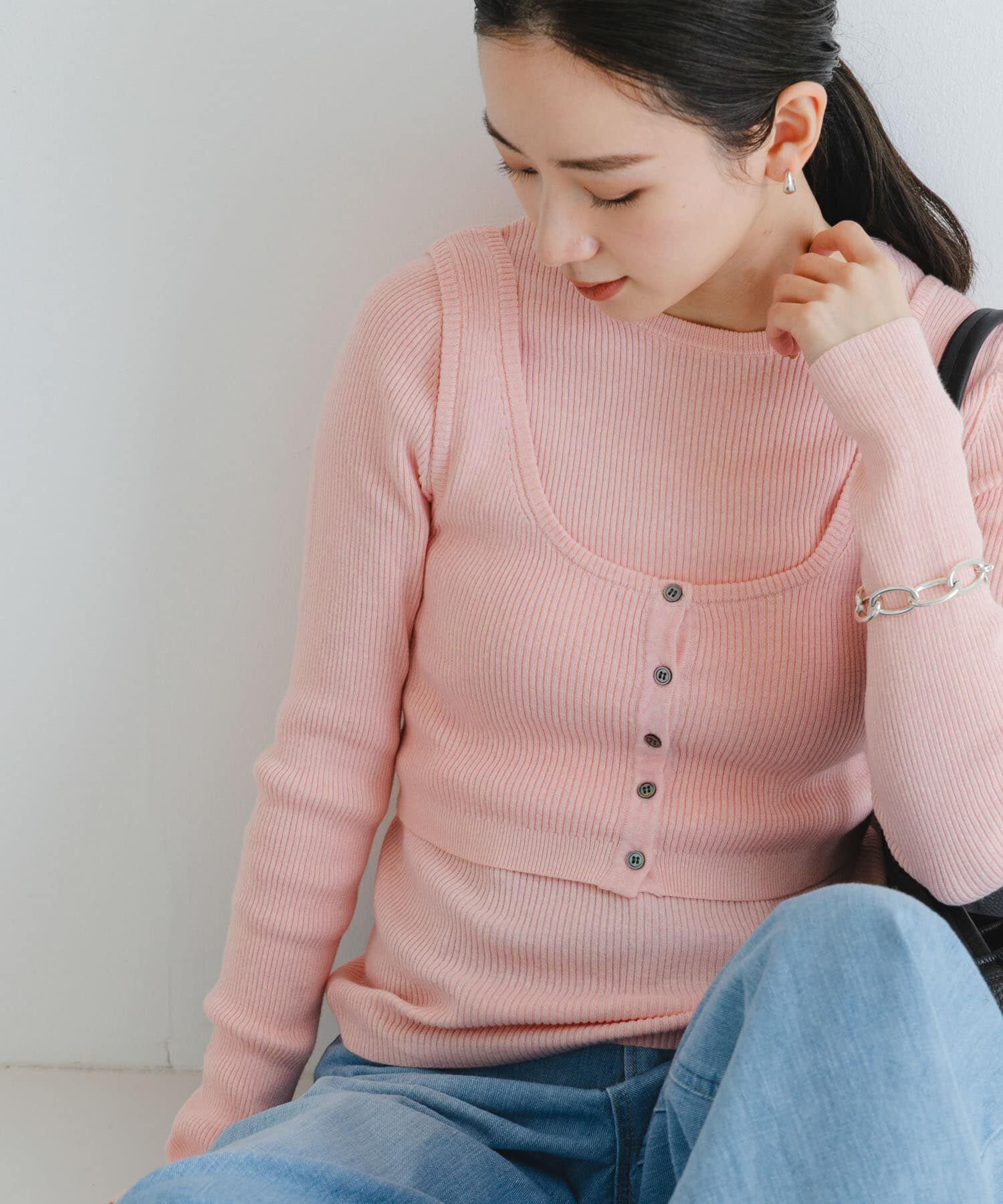URBAN RESEARCH「『UR TECH』メランジコットンベスト」|ベスト・ジレ|