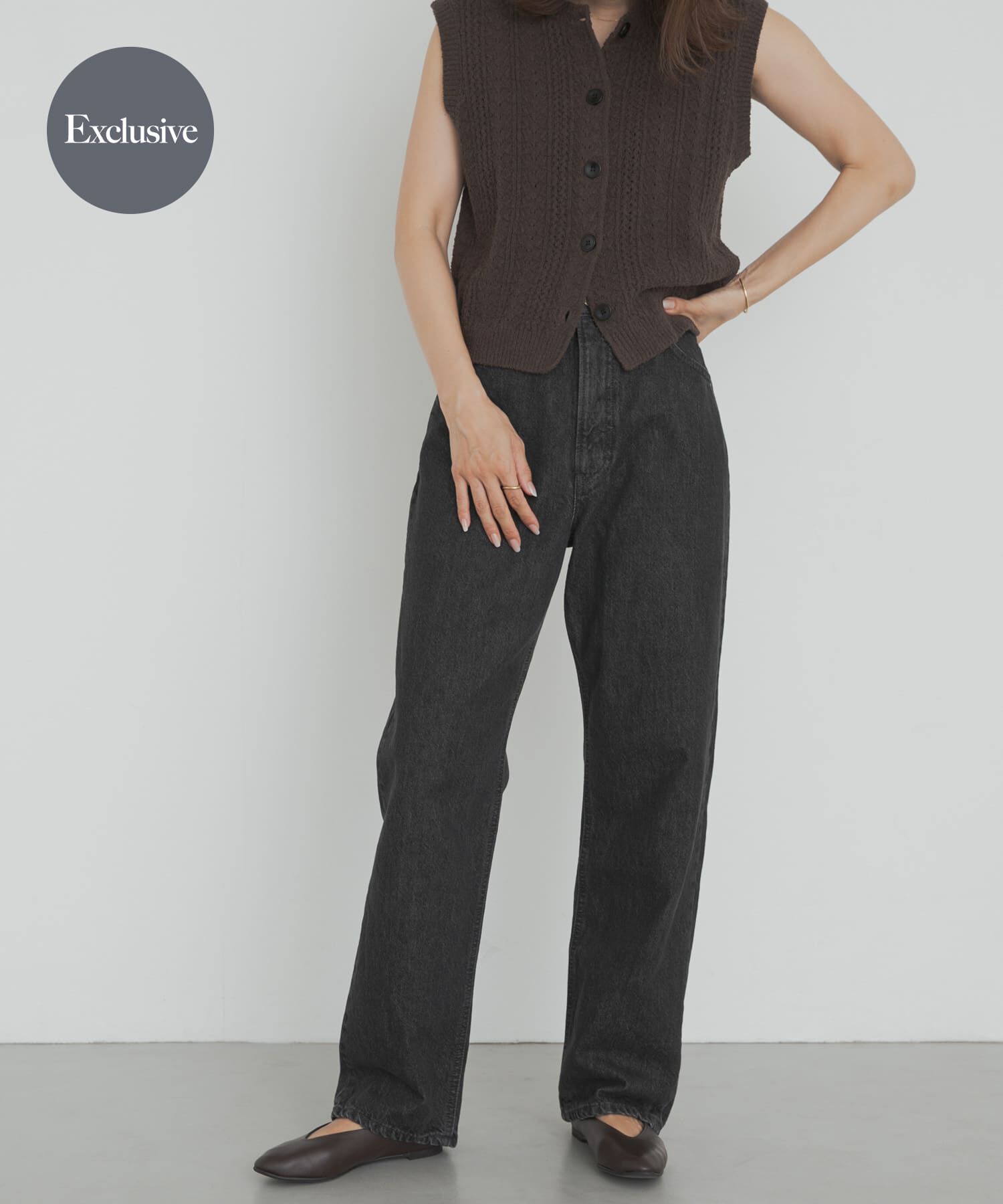 URBAN RESEARCH DOORS「『別注』Lee101&times;DOORS　STRAIGHT PANTS」|デニム|ブラック
