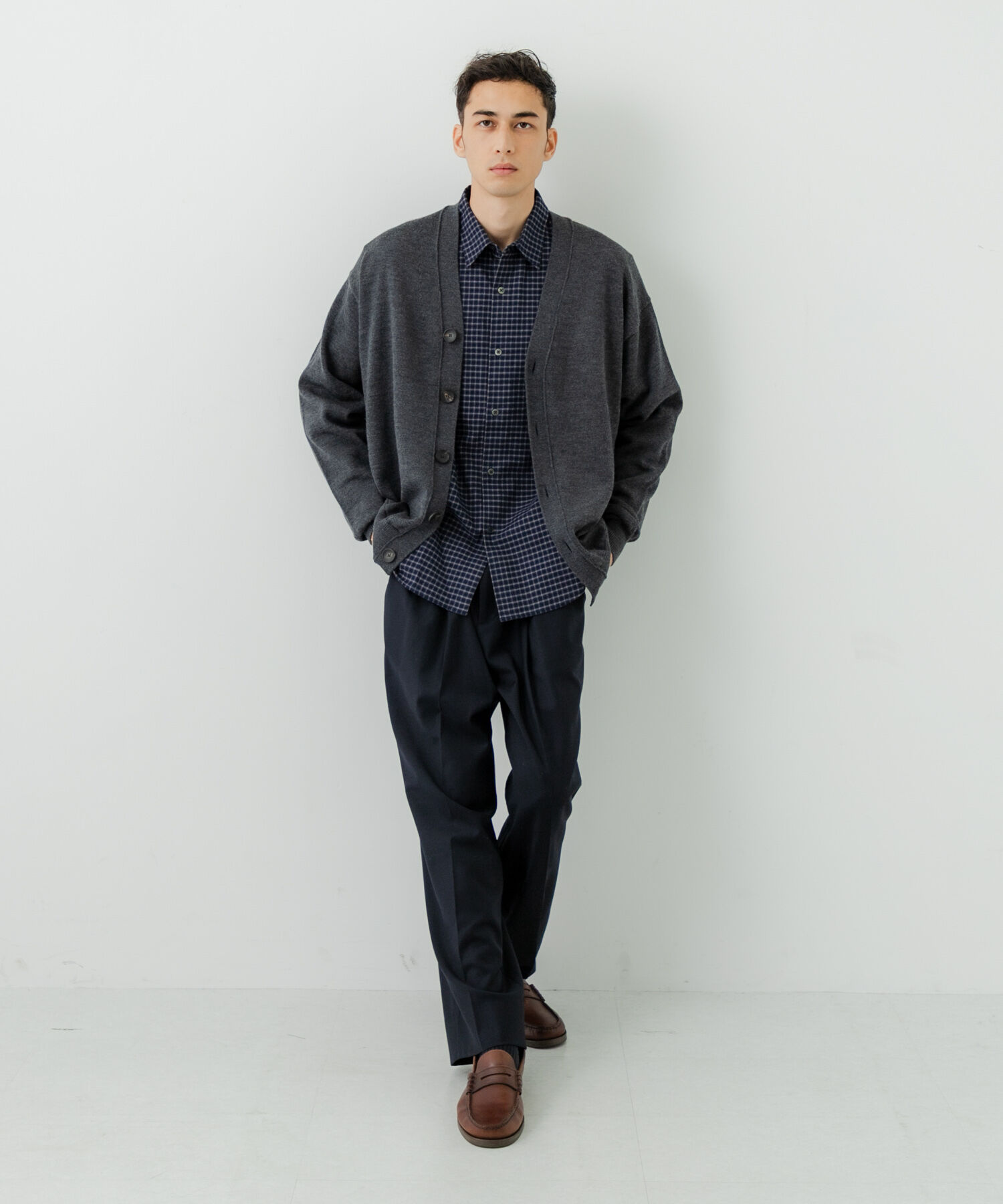 URBAN RESEARCH「CASH FEEL W/MID CARDIGAN」|カーディガン|