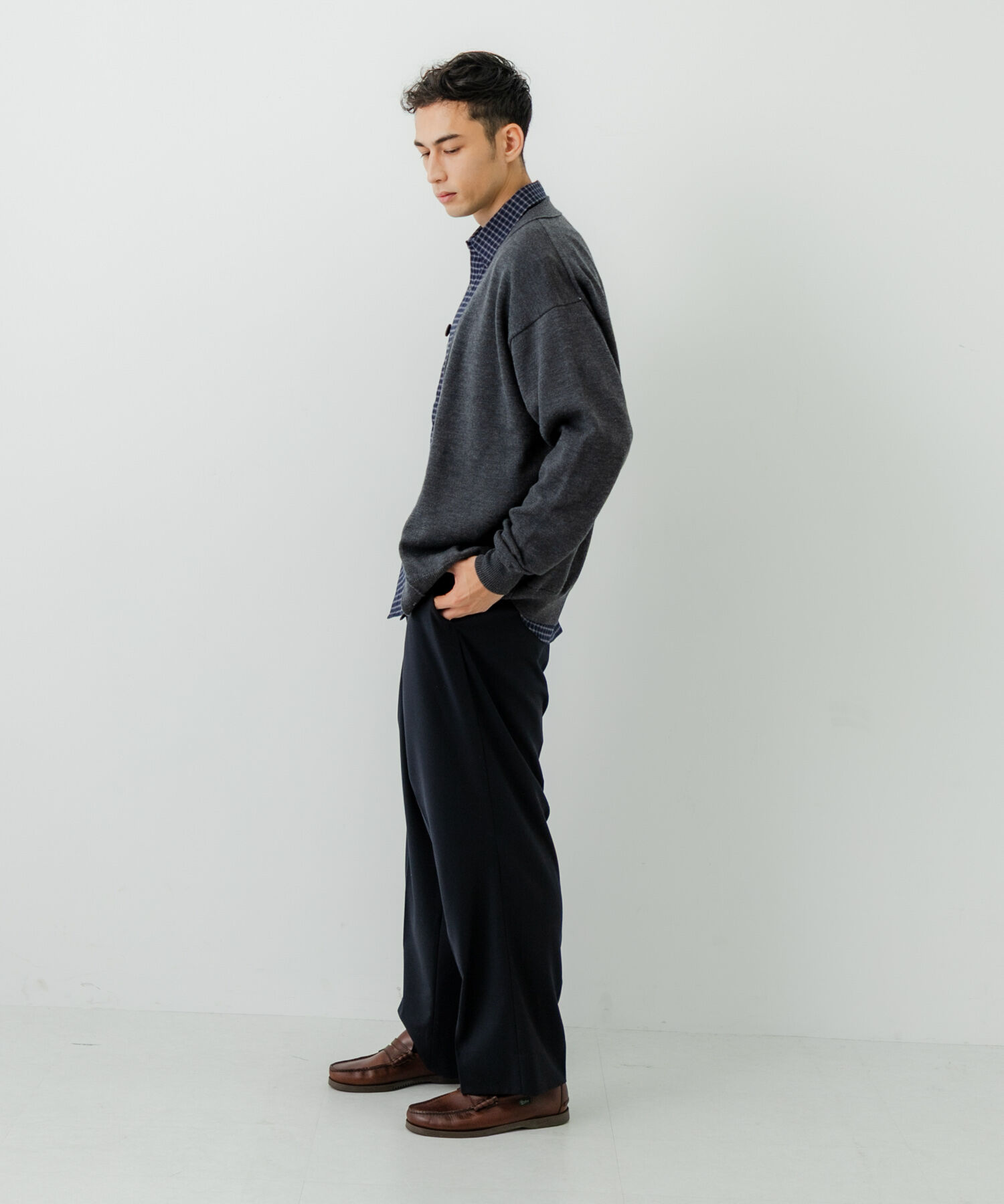 URBAN RESEARCH「CASH FEEL W/MID CARDIGAN」|カーディガン|