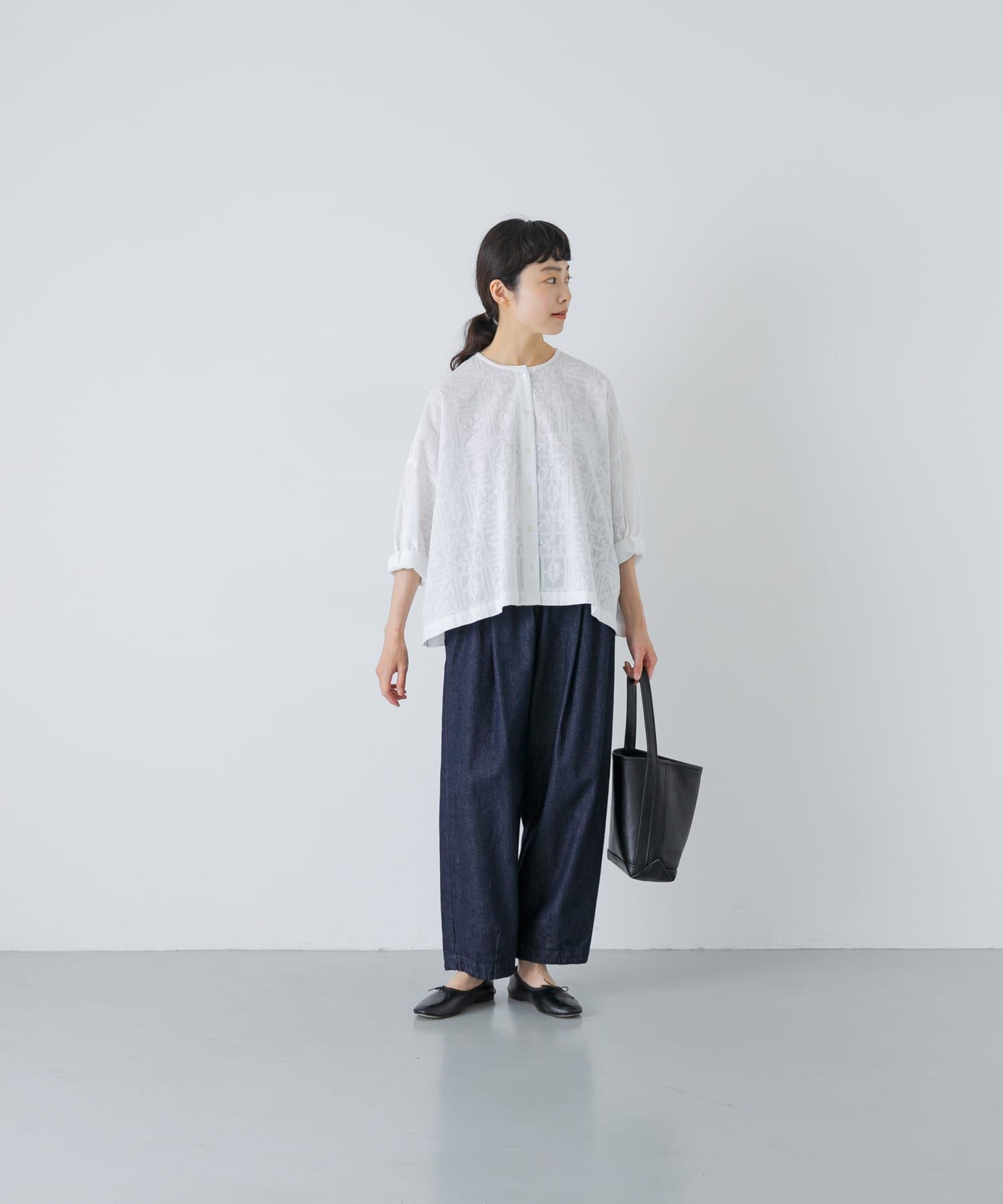 かぐれ「デニムクロップドパンツ」|デニム|