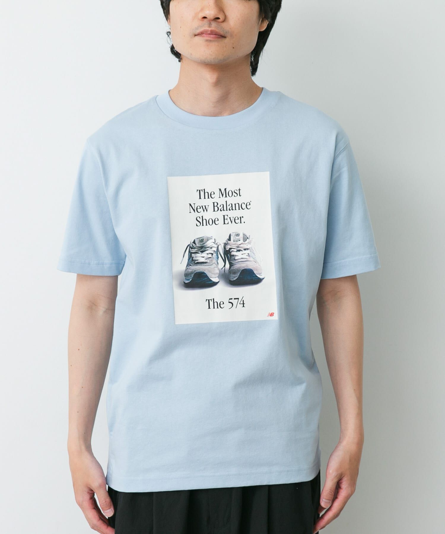 URBAN RESEARCH DOORS「NEW BALANCE　574広告Tシャツ」|Tシャツ・カットソー|ブルー