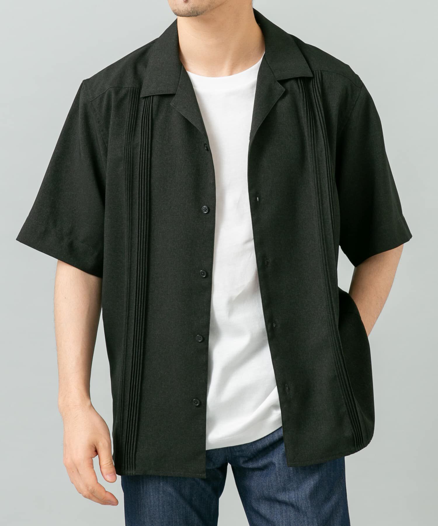 URBAN RESEARCH ROSSO「『セットアップ対応』『防シワ』サマーウール調キューバシャツ」|シャツ・ブラウス|