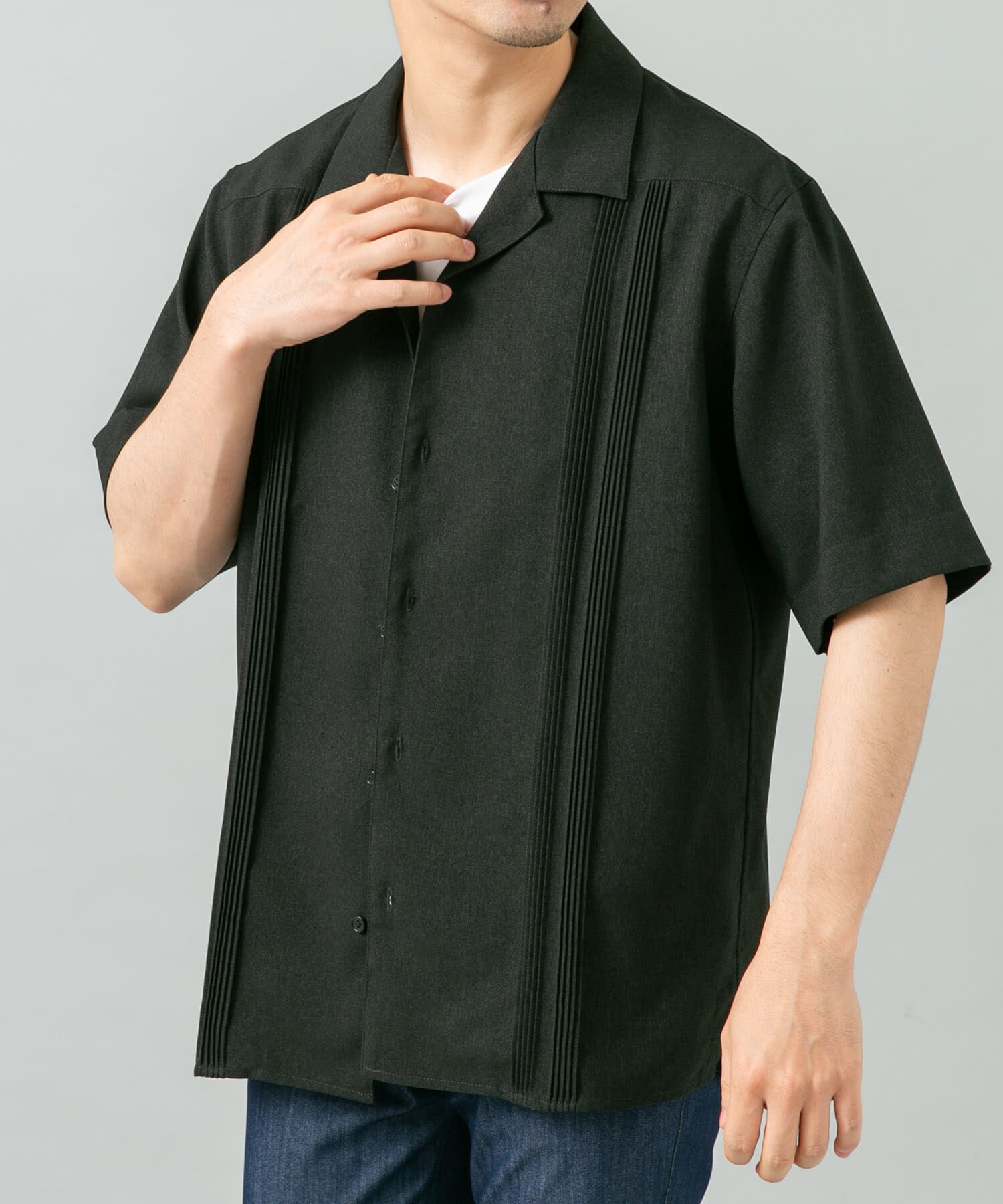 URBAN RESEARCH ROSSO「『セットアップ対応』『防シワ』サマーウール調キューバシャツ」|シャツ・ブラウス|