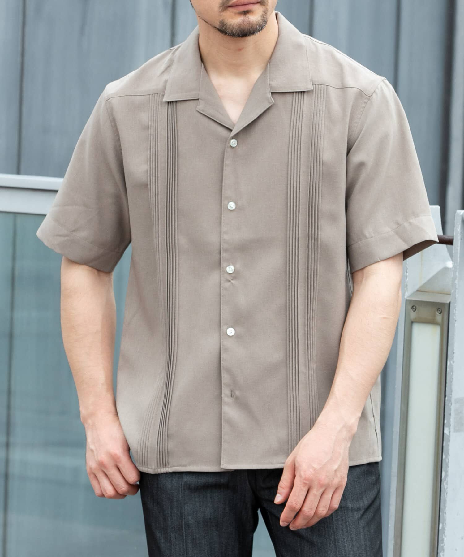 URBAN RESEARCH ROSSO「『セットアップ対応』『防シワ』サマーウール調キューバシャツ」|シャツ・ブラウス|