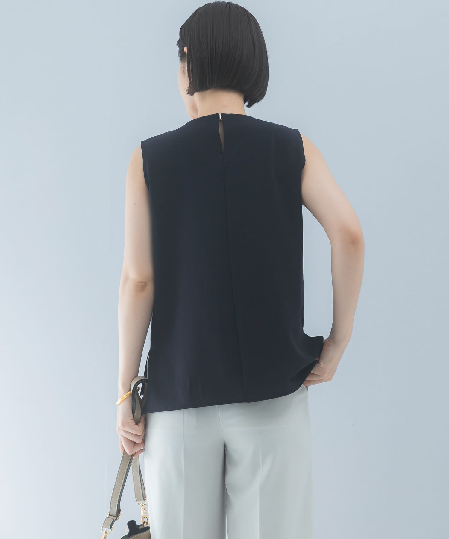 URBAN RESEARCH ROSSO「クールタッチ 防シワドレープブラウス」|シャツ・ブラウス|