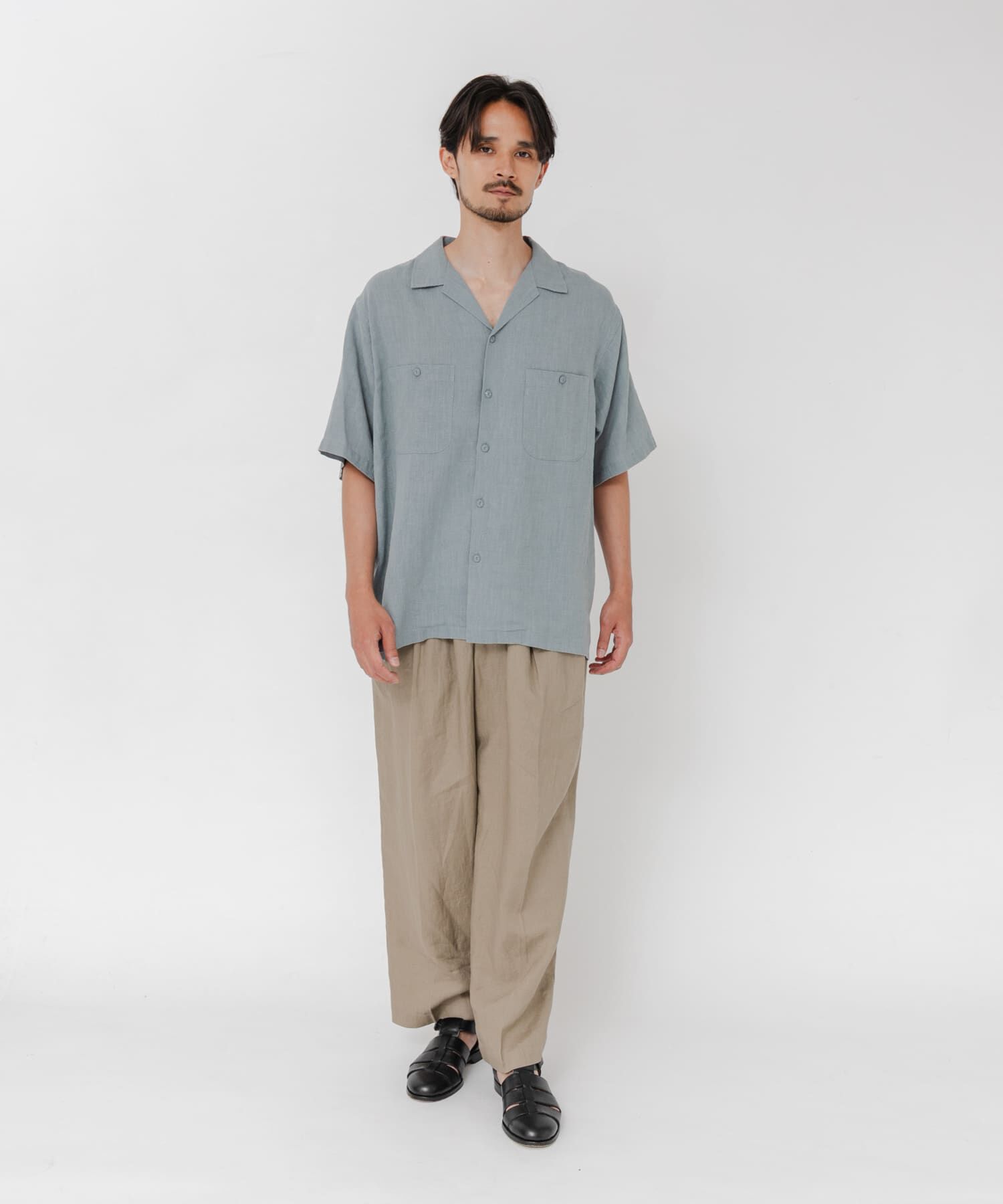 URBAN RESEARCH「SANDWASH LINEN OPEN SHIRTS」|シャツ・ブラウス|