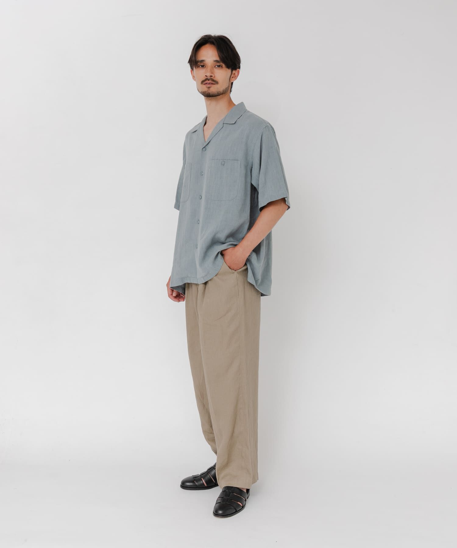 URBAN RESEARCH「SANDWASH LINEN OPEN SHIRTS」|シャツ・ブラウス|