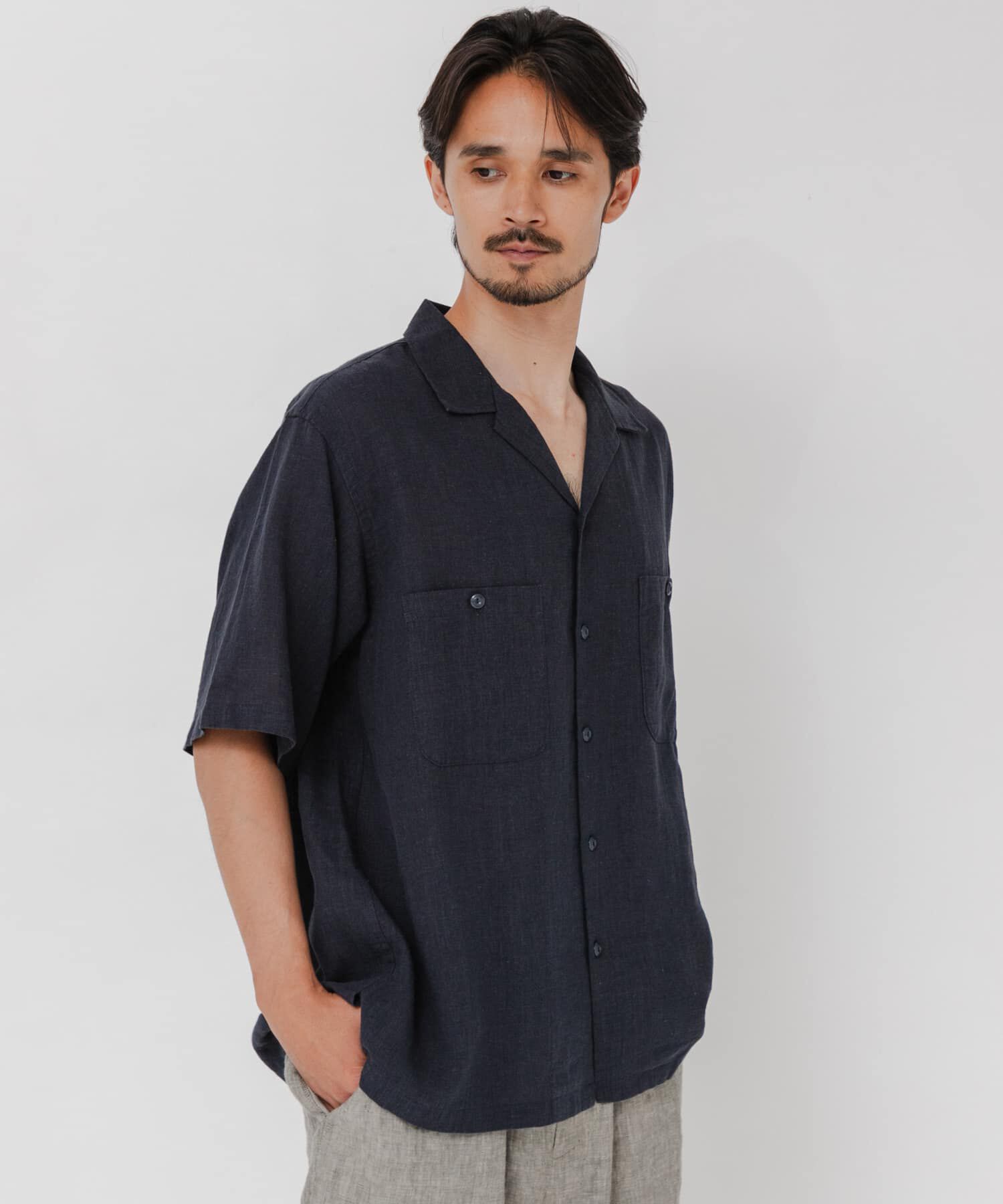 URBAN RESEARCH「SANDWASH LINEN OPEN SHIRTS」|シャツ・ブラウス|