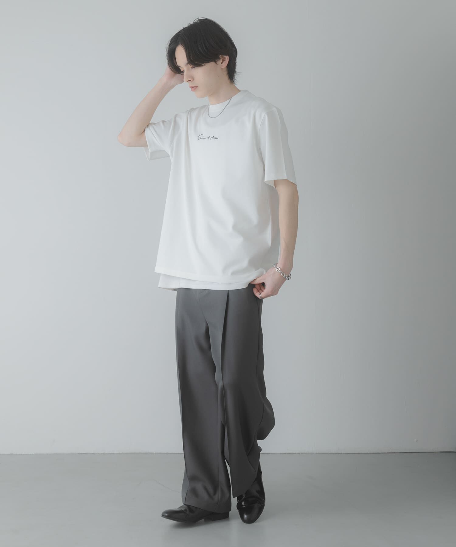 SENSE OF PLACE by URBAN RESEARCH「『一部WEB限定ｶﾗｰ/ﾕﾆｾｯｸｽ』ｼｼｭｳﾎﾟﾝﾁｼｮｰﾄｽﾘｰﾌﾞ」|Tシャツ・カットソー|