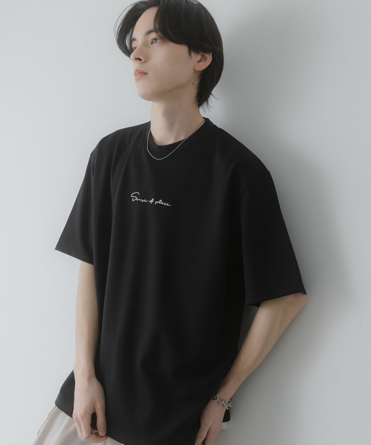 SENSE OF PLACE by URBAN RESEARCH「『一部WEB限定ｶﾗｰ/ﾕﾆｾｯｸｽ』ｼｼｭｳﾎﾟﾝﾁｼｮｰﾄｽﾘｰﾌﾞ」|Tシャツ・カットソー|