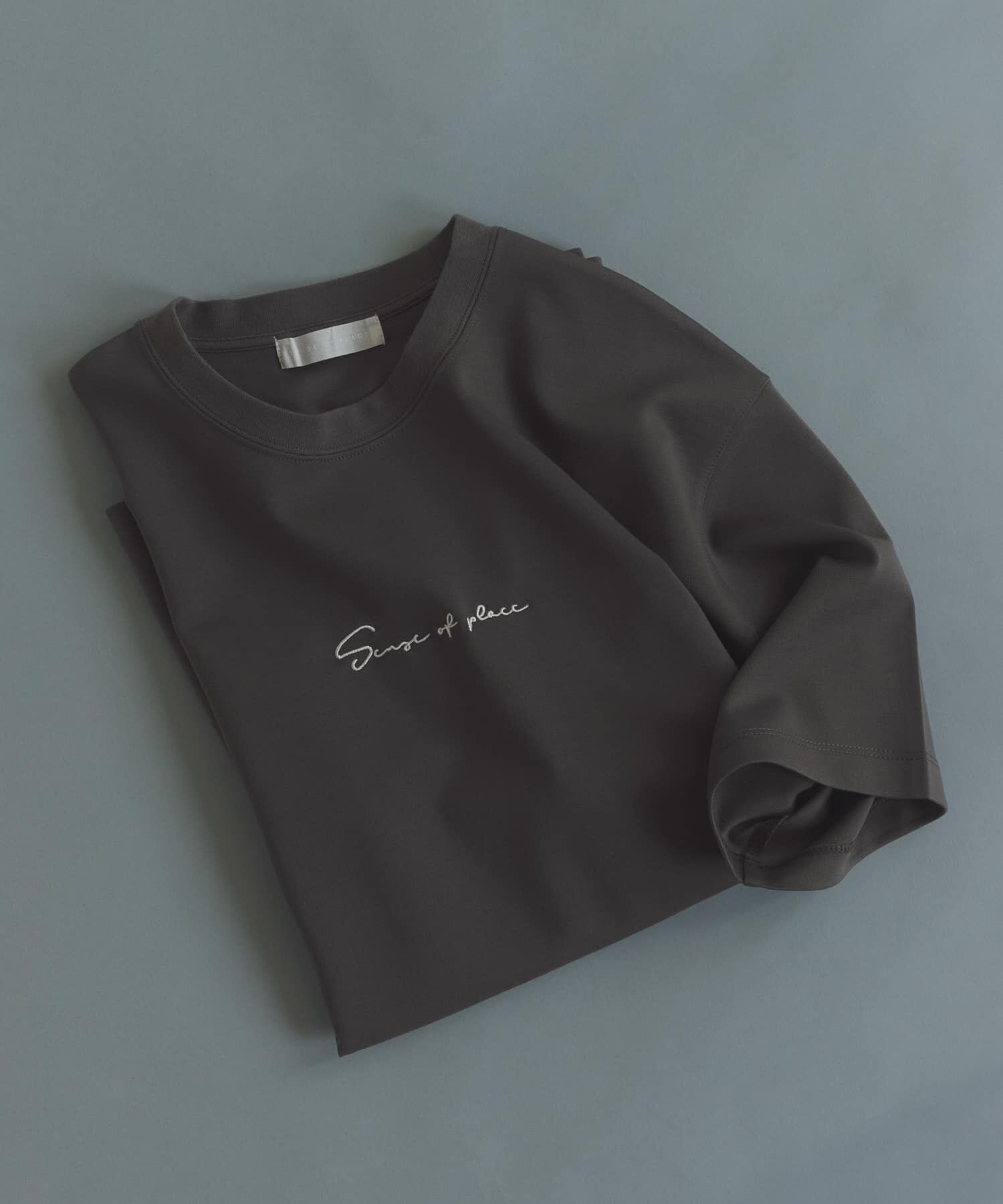 SENSE OF PLACE by URBAN RESEARCH「『一部WEB限定ｶﾗｰ/ﾕﾆｾｯｸｽ』ｼｼｭｳﾎﾟﾝﾁｼｮｰﾄｽﾘｰﾌﾞ」|Tシャツ・カットソー|チャコールグレー