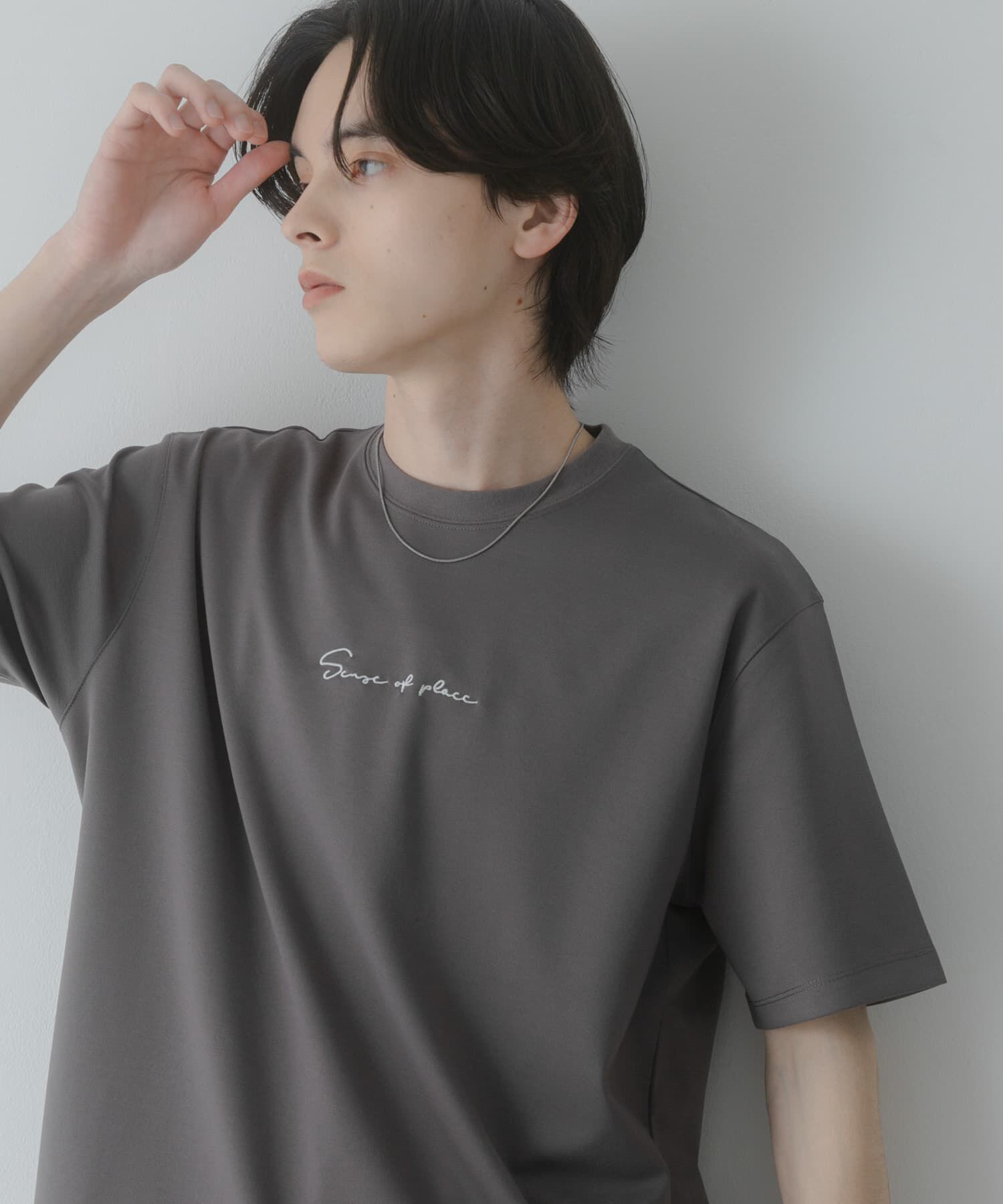 SENSE OF PLACE by URBAN RESEARCH「『一部WEB限定ｶﾗｰ/ﾕﾆｾｯｸｽ』ｼｼｭｳﾎﾟﾝﾁｼｮｰﾄｽﾘｰﾌﾞ」|Tシャツ・カットソー|