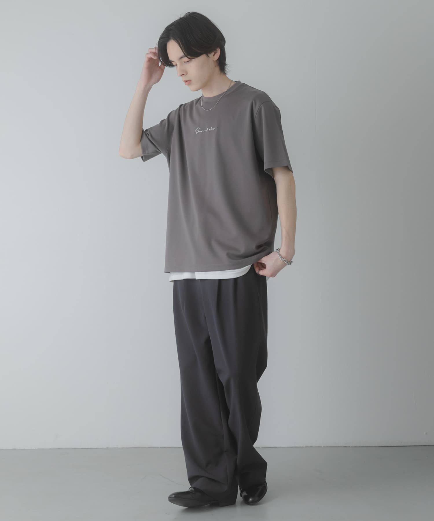 SENSE OF PLACE by URBAN RESEARCH「『一部WEB限定ｶﾗｰ/ﾕﾆｾｯｸｽ』ｼｼｭｳﾎﾟﾝﾁｼｮｰﾄｽﾘｰﾌﾞ」|Tシャツ・カットソー|