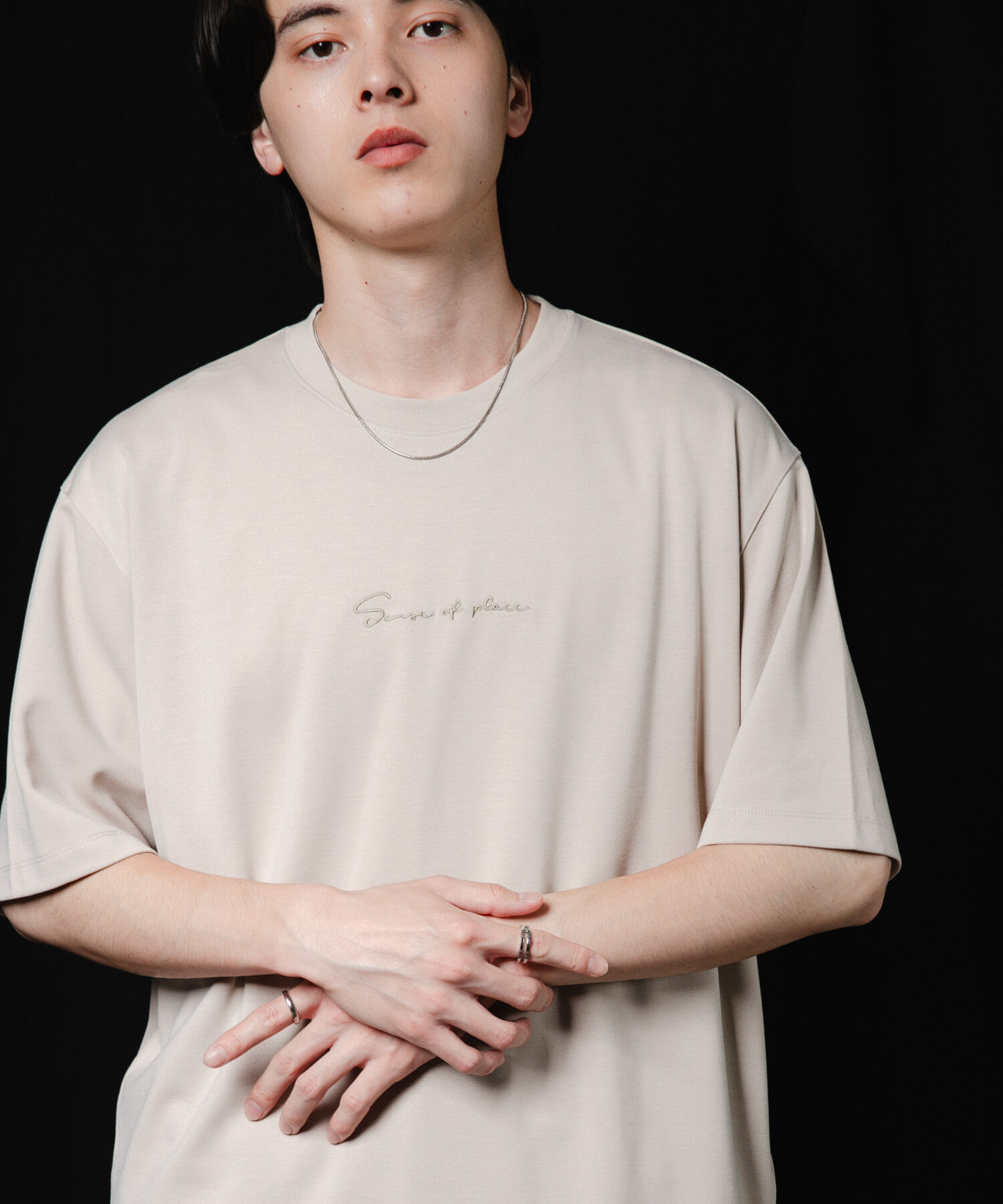 SENSE OF PLACE by URBAN RESEARCH「『一部WEB限定ｶﾗｰ/ﾕﾆｾｯｸｽ』ｼｼｭｳﾎﾟﾝﾁｼｮｰﾄｽﾘｰﾌﾞ」|Tシャツ・カットソー|ライトベージュ
