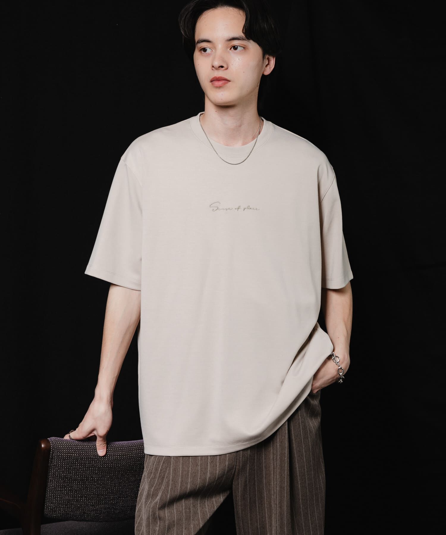 SENSE OF PLACE by URBAN RESEARCH「『一部WEB限定ｶﾗｰ/ﾕﾆｾｯｸｽ』ｼｼｭｳﾎﾟﾝﾁｼｮｰﾄｽﾘｰﾌﾞ」|Tシャツ・カットソー|