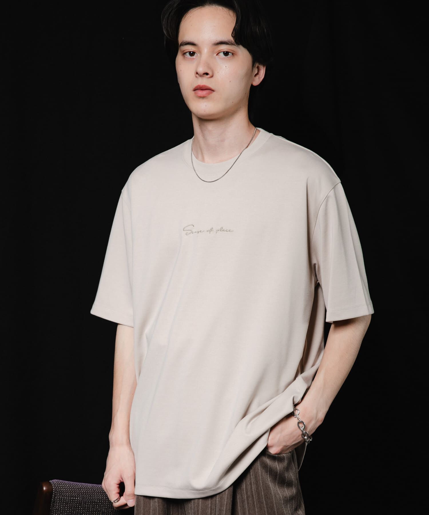 SENSE OF PLACE by URBAN RESEARCH「『一部WEB限定ｶﾗｰ/ﾕﾆｾｯｸｽ』ｼｼｭｳﾎﾟﾝﾁｼｮｰﾄｽﾘｰﾌﾞ」|Tシャツ・カットソー|