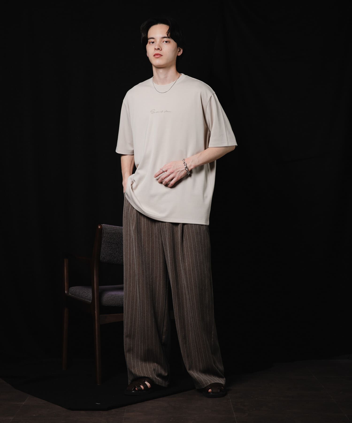 SENSE OF PLACE by URBAN RESEARCH「『一部WEB限定ｶﾗｰ/ﾕﾆｾｯｸｽ』ｼｼｭｳﾎﾟﾝﾁｼｮｰﾄｽﾘｰﾌﾞ」|Tシャツ・カットソー|