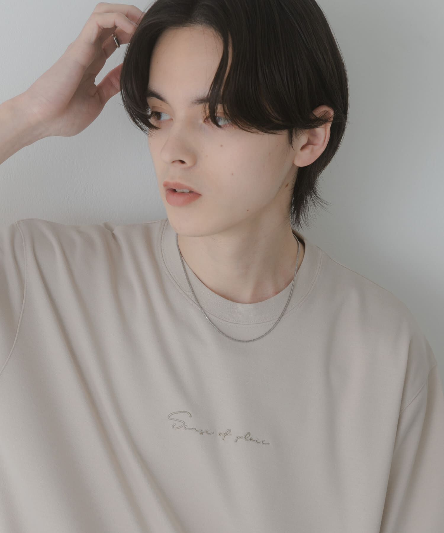 SENSE OF PLACE by URBAN RESEARCH「『一部WEB限定ｶﾗｰ/ﾕﾆｾｯｸｽ』ｼｼｭｳﾎﾟﾝﾁｼｮｰﾄｽﾘｰﾌﾞ」|Tシャツ・カットソー|