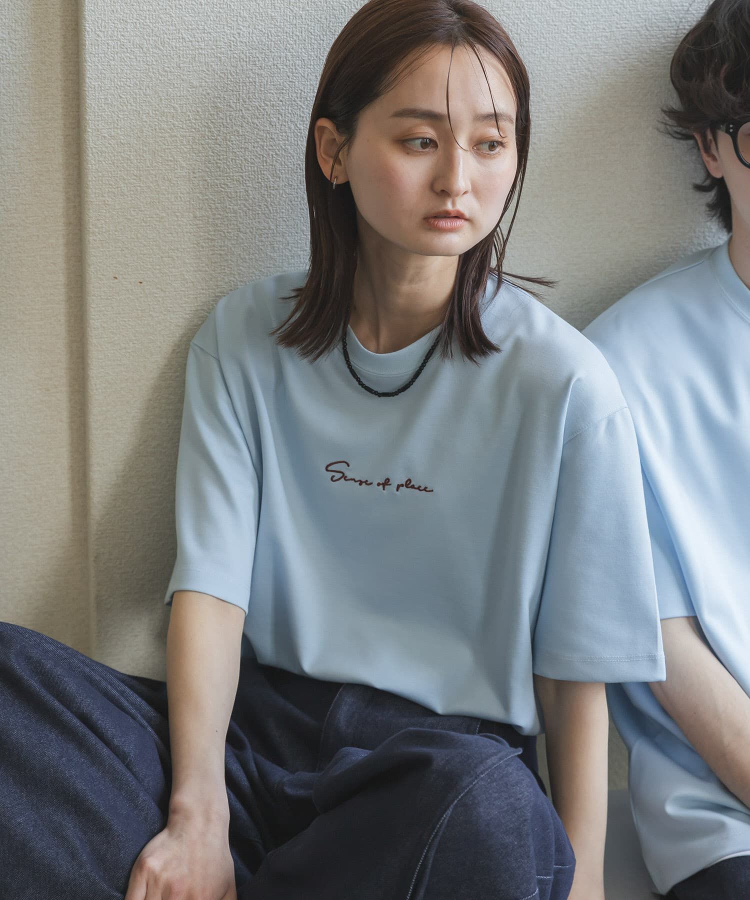 SENSE OF PLACE by URBAN RESEARCH「『一部WEB限定ｶﾗｰ/ﾕﾆｾｯｸｽ』ｼｼｭｳﾎﾟﾝﾁｼｮｰﾄｽﾘｰﾌﾞ」|Tシャツ・カットソー|