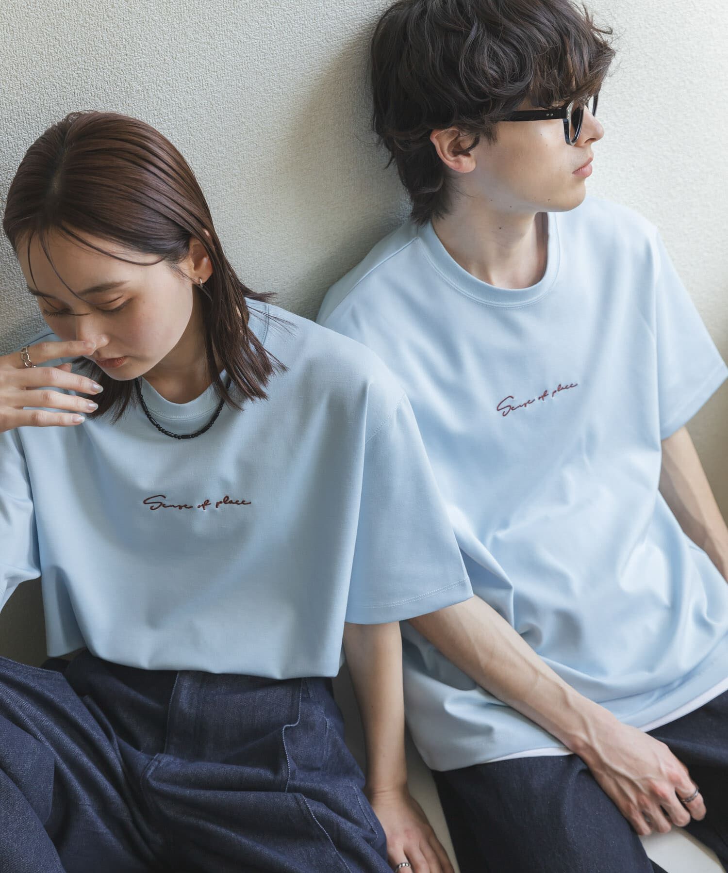 SENSE OF PLACE by URBAN RESEARCH「『一部WEB限定ｶﾗｰ/ﾕﾆｾｯｸｽ』ｼｼｭｳﾎﾟﾝﾁｼｮｰﾄｽﾘｰﾌﾞ」|Tシャツ・カットソー|