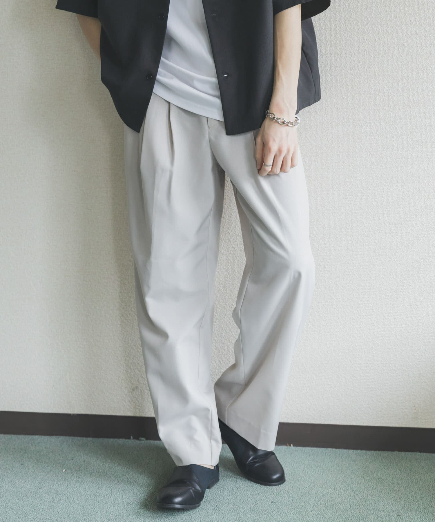 SENSE OF PLACE by URBAN RESEARCH「『速乾/イージーケア』クイックドライタックワイドパンツ」|その他|