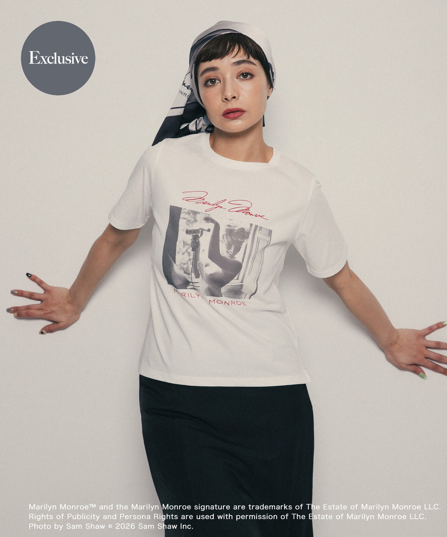 SENSE OF PLACE by URBAN RESEARCH「『別注』MARILYNMONROE&times;SENSE OF PLACE　グラフィックTシャツ」|Tシャツ・カットソー|その他1