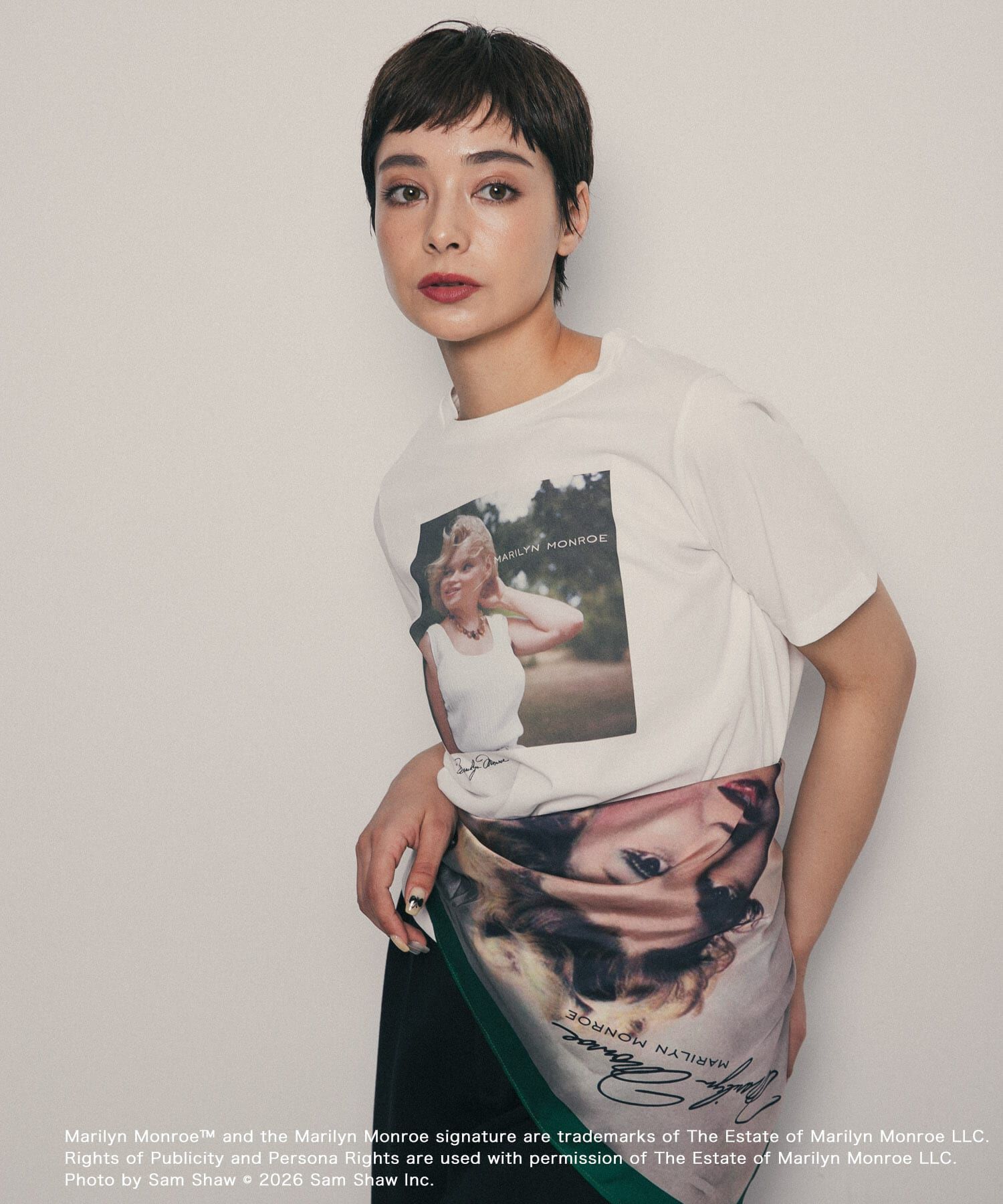 SENSE OF PLACE by URBAN RESEARCH「『別注』MARILYNMONROE&times;SENSE OF PLACE　グラフィックTシャツ」|Tシャツ・カットソー|