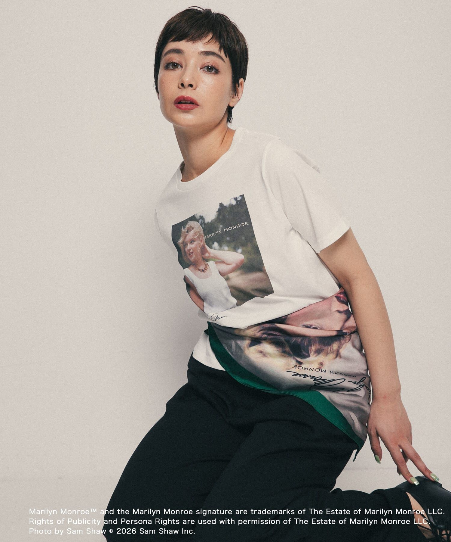 SENSE OF PLACE by URBAN RESEARCH「『別注』MARILYNMONROE&times;SENSE OF PLACE　グラフィックTシャツ」|Tシャツ・カットソー|