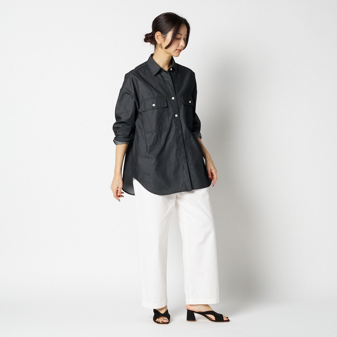 HELIOPOLE「HELIOPOLE DENIM BIG SHIRT」|シャツ・ブラウス|