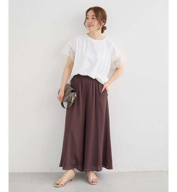  「シアーギャザーガウチョパンツ」|その他|