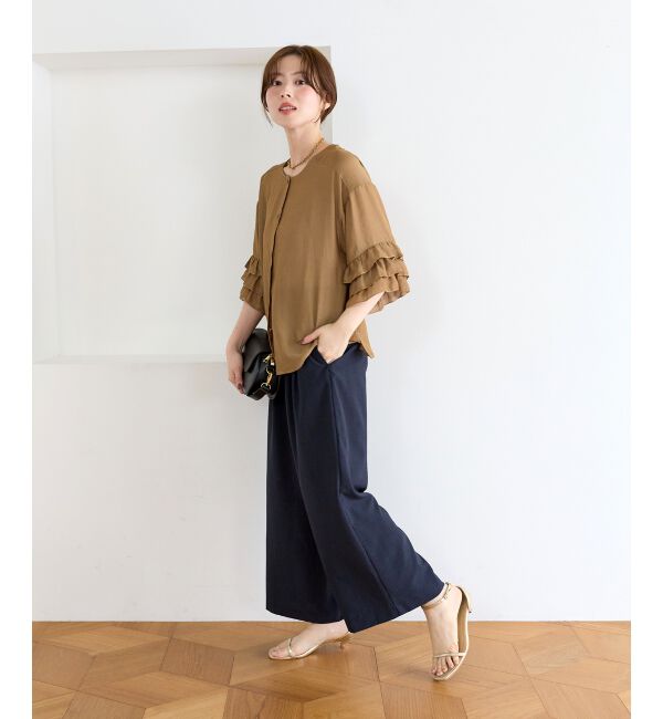  「【手洗い可】タンブラーブッチャータックワイドパンツ」|その他|
